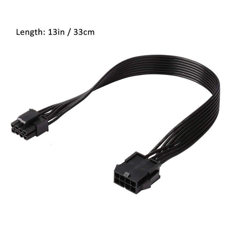 J&D EPS 8 Pin Power Extension Cable, ATX CPU 8 Pin Female to 8(4+4) Pin Male EPS Extension Cable for Motherboard (2 Pack), 12 inch - Image 5